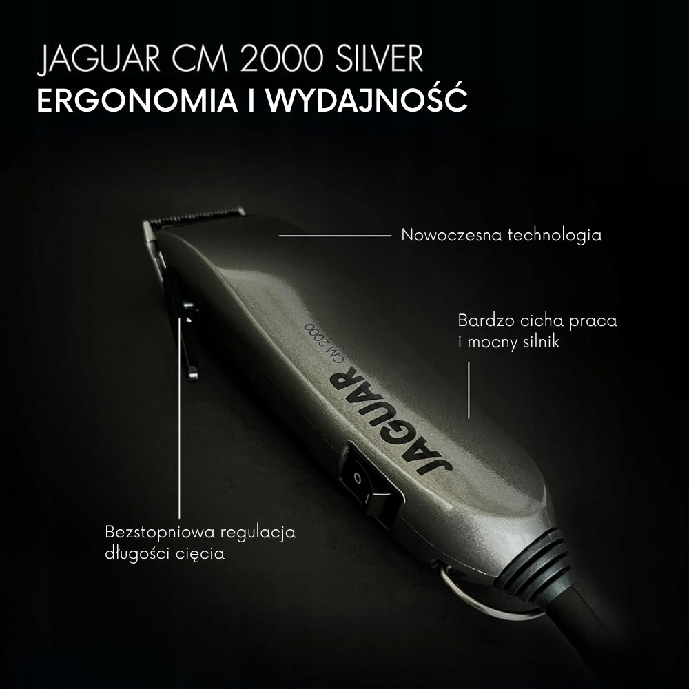 JAGUAR CM 2000 SILVER Professional Hairdressing Machine Manufacturer code CM2000