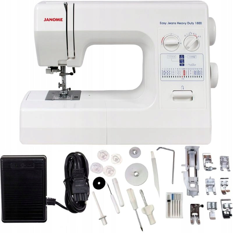 JANOME EASY JEANS HD1800 reinforced mechanical sewing machine