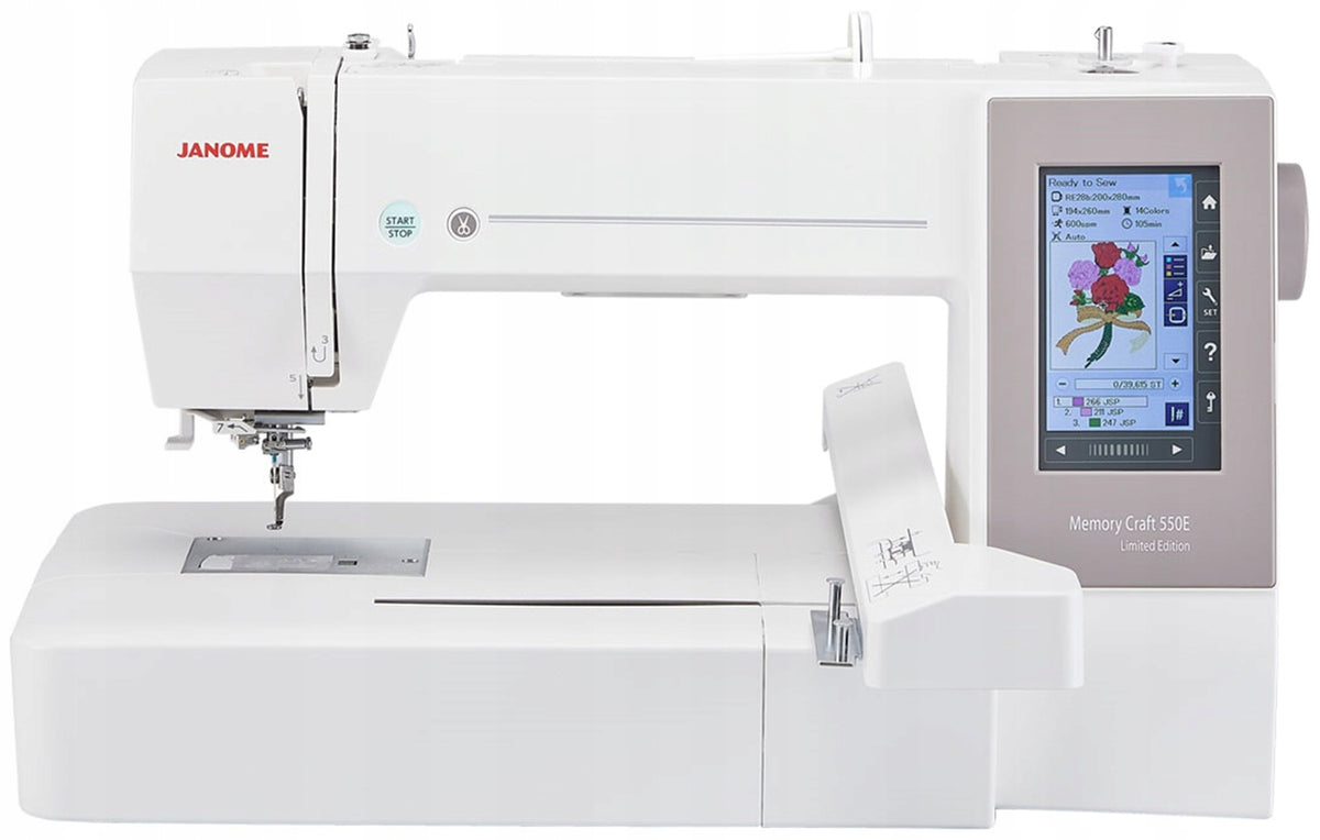 JANOME MC550E embroidery machine + JANOME ARTISTIC DIGITIZER JR program Brand Janome