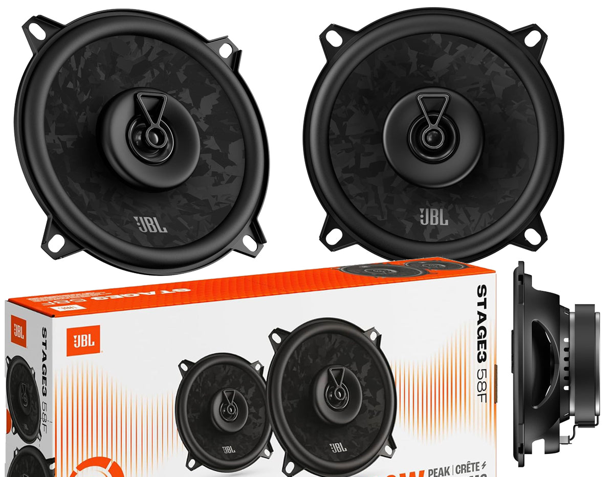 JBL STAGE 3 58F CAR SPEAKERS 13cm 130mm 480W + TAPE + SCREWS Packaging status original