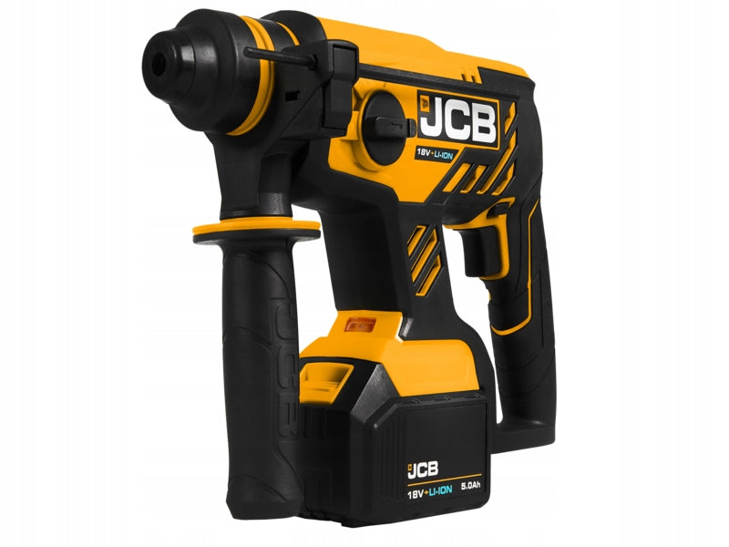 JCB 18BLRH hammer drill 18V SDS plus L-Boxx Set of 5,0 Ah, load. Packaging status original