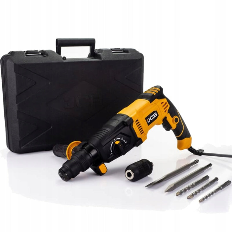 JCB IMPACT DRILL SDS+ HAMMER DRILL 3,5J 1050W WITH CASE JCB RH1050