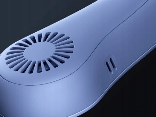 JISULIFE Neck Fan - 5 Speeds, 5000mAh, Bladeless, Silent, Dominant color black