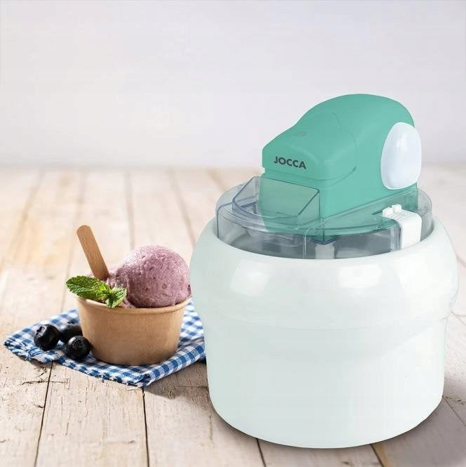 JOCCA Ice Cream Maker Capacity 1.6l 8W White Turquoise Packaging status original