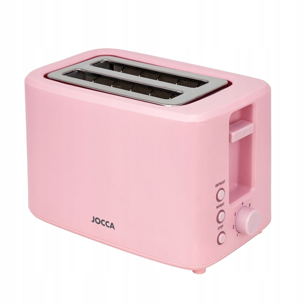 JOCCA Toaster for 2 Slices Sweet Line 700W Defrosting Heating Pink