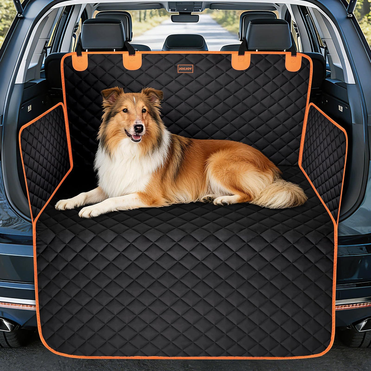JOEJOY Dog Trunk Cover with Side Threshold and Trunk Protection