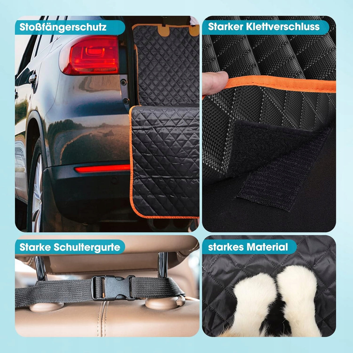 JOEJOY Dog Trunk Mat Side Protection 185x105 Waterproof Brand no brand