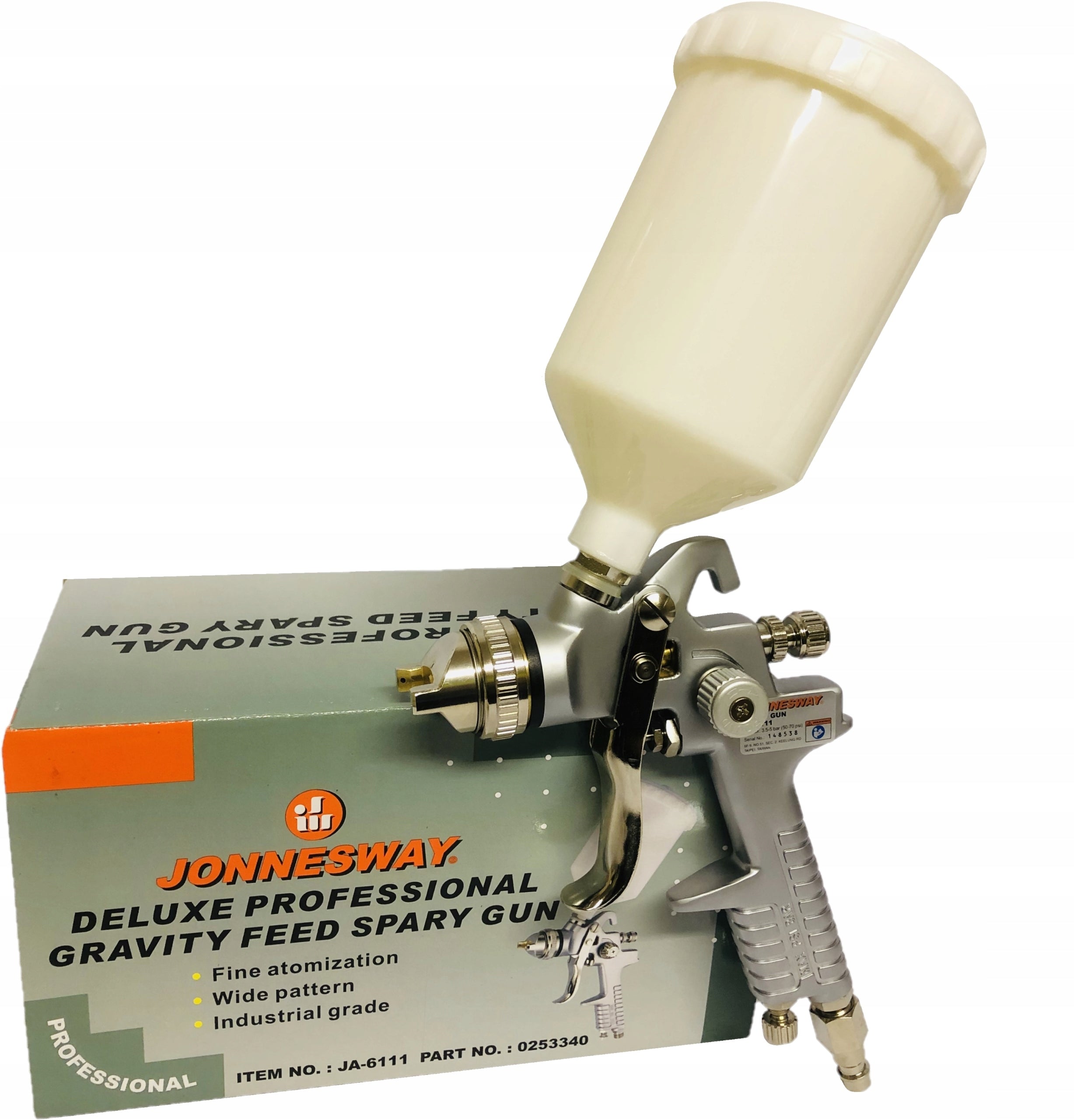 JONNESWAY Paint gun with 3.0 nozzle JA-6111 Power supply pneumatic