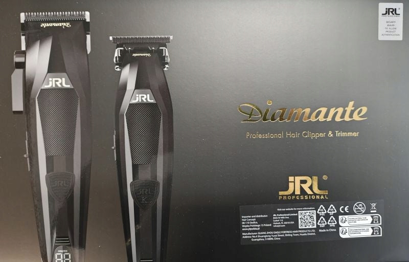 JRL Diamante Haircut Kit Black Machine + Trimmer + Stations Manufacturer code 09 DI2025B
