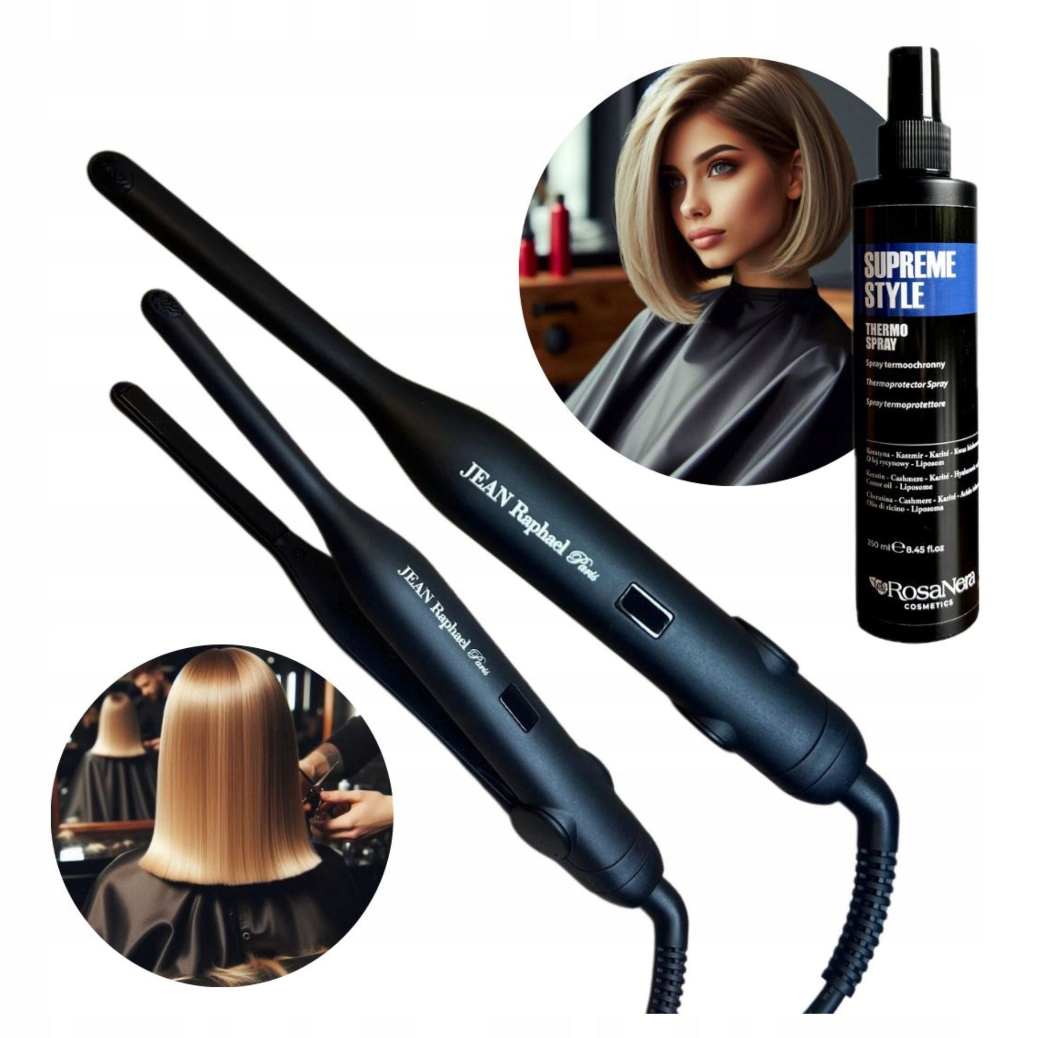 JRP Jean Raphael Pari Hair Straightener Narrow Profuture + Thermo Protection