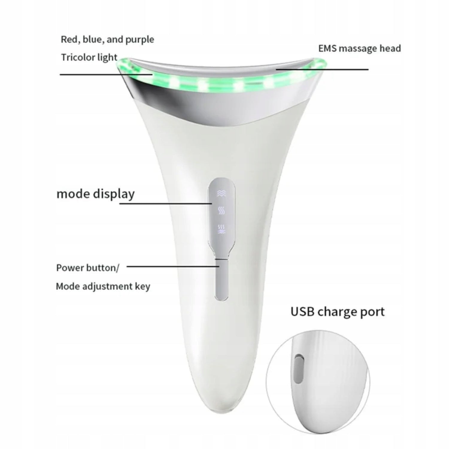 JUEBAO Anti-Wrinkle Neck Massage Device Brand no brand