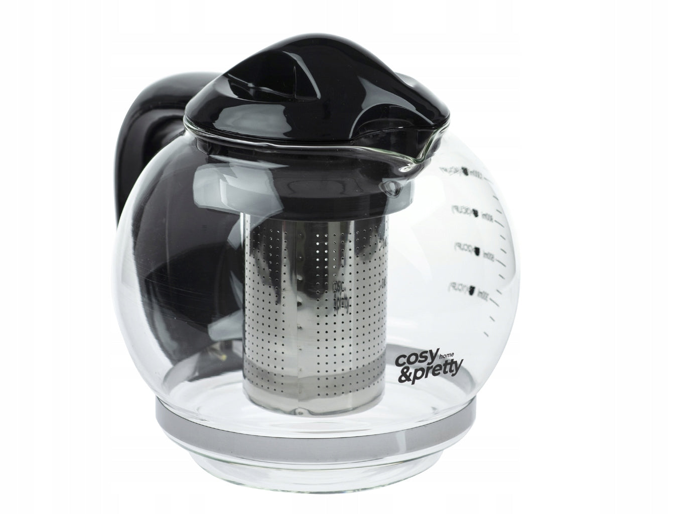 JUG WITH HEAT-RESISTANT BLACK 1300 ml QUELLESSIMO COZY & PRETTY EAN (GTIN) 5905485180665