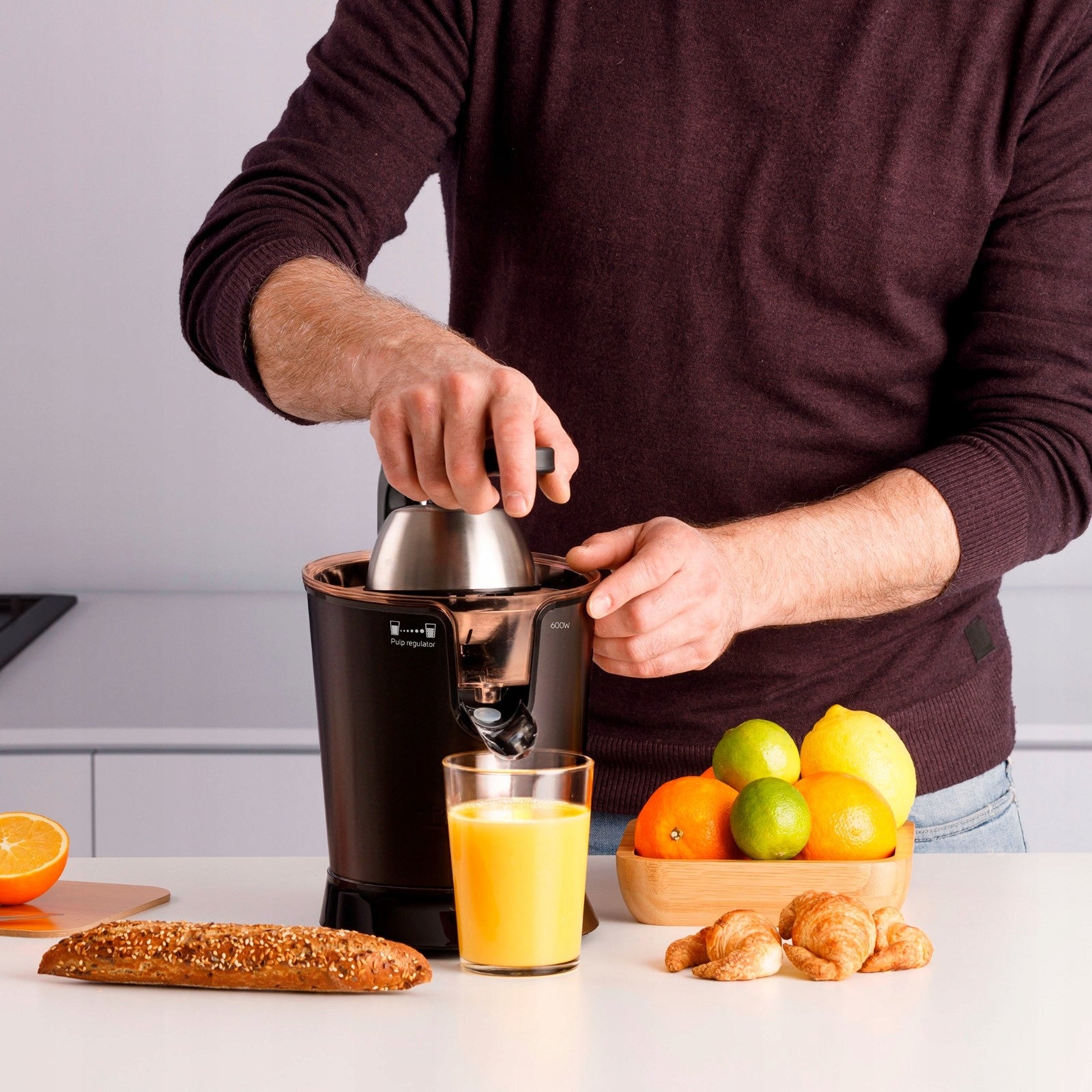 JUICE FRUIT CITRUS JUICER STAINLESS STEEL Taurus Easy Press 600W Power rating 600 W