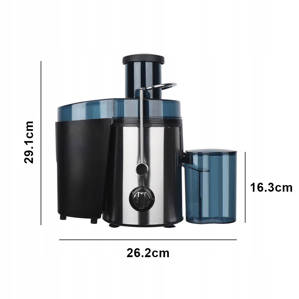 JUICER 1000W 500ML FAST EXTRUSION 2 SPEED 65MM HOLE SILVER Brand no brand