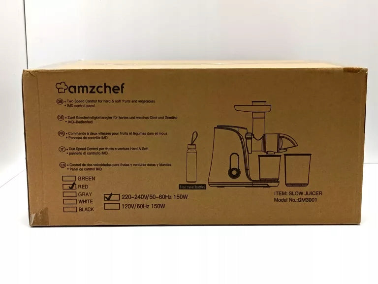 JUICER AMZCHEF GM3001 Dominant color white