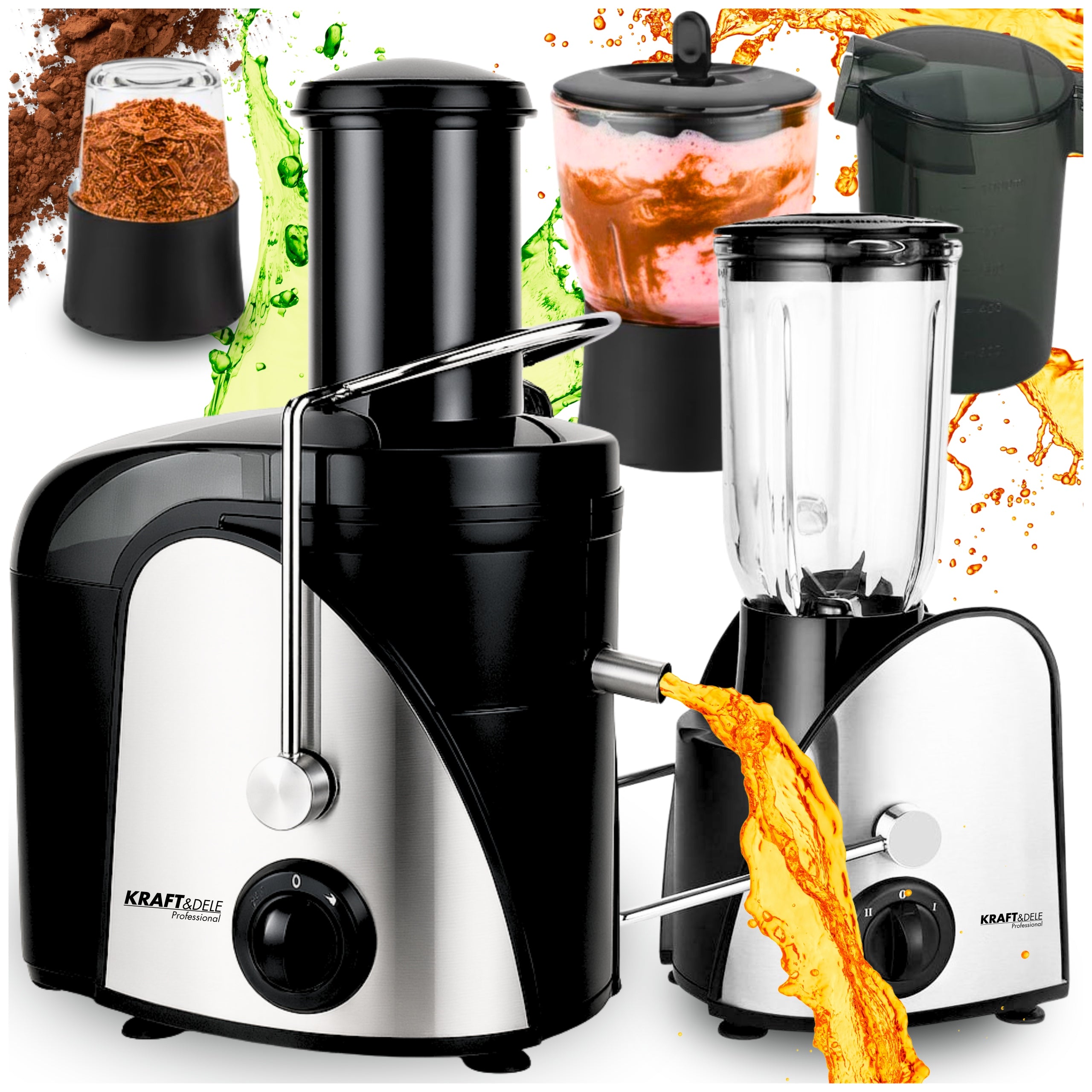 JUICER BLENDER FRUIT AND VEGETABLE JUICER ELECTRIC 1500W 4in1