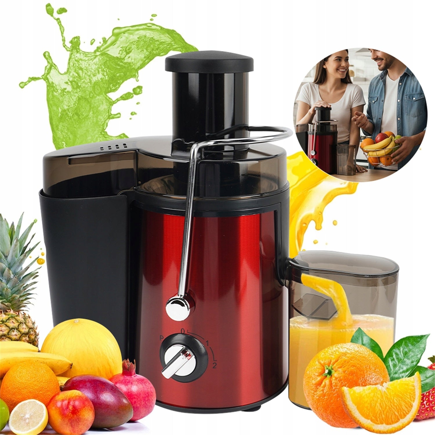 JUICER FRUIT AND VEGETABLE JUICER ELECTRIC SELF CLEANING 1000W
