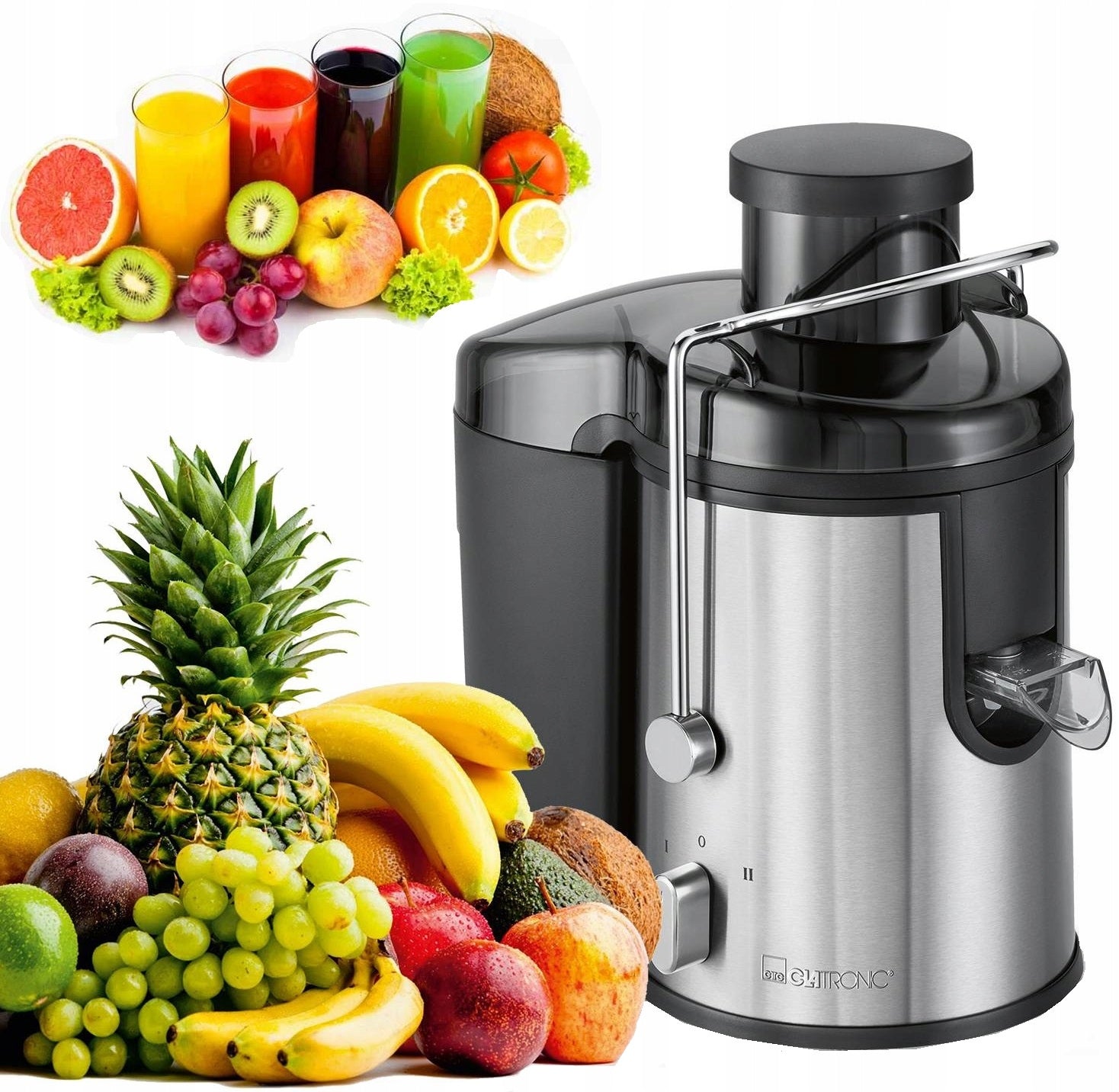 JUICER HIGH SPEED JUICER FRUIT JUICER STEEL INOX