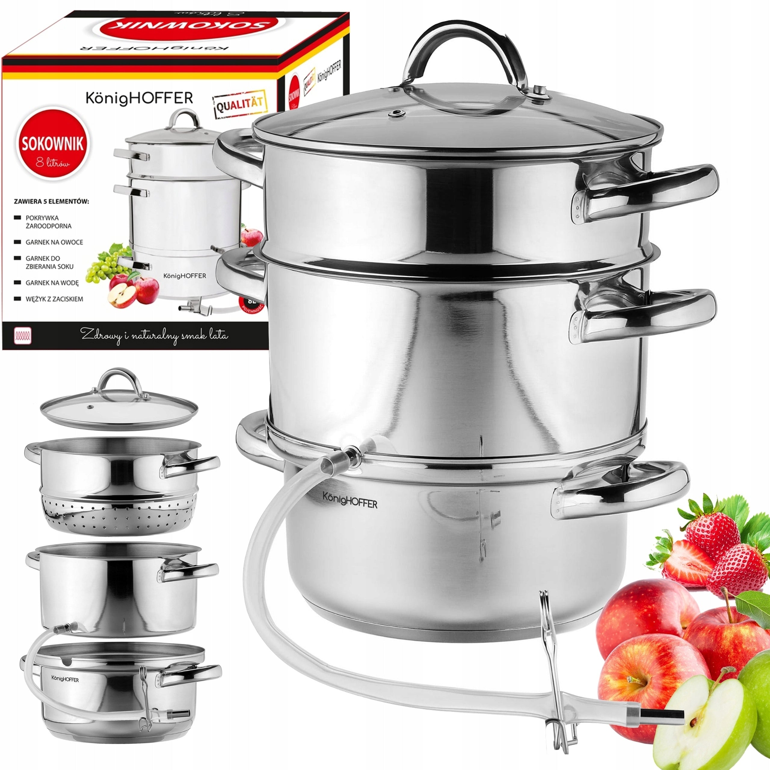 JUICER KONIGHOFFER 8L STAINLESS STEEL INDUCTION GAS