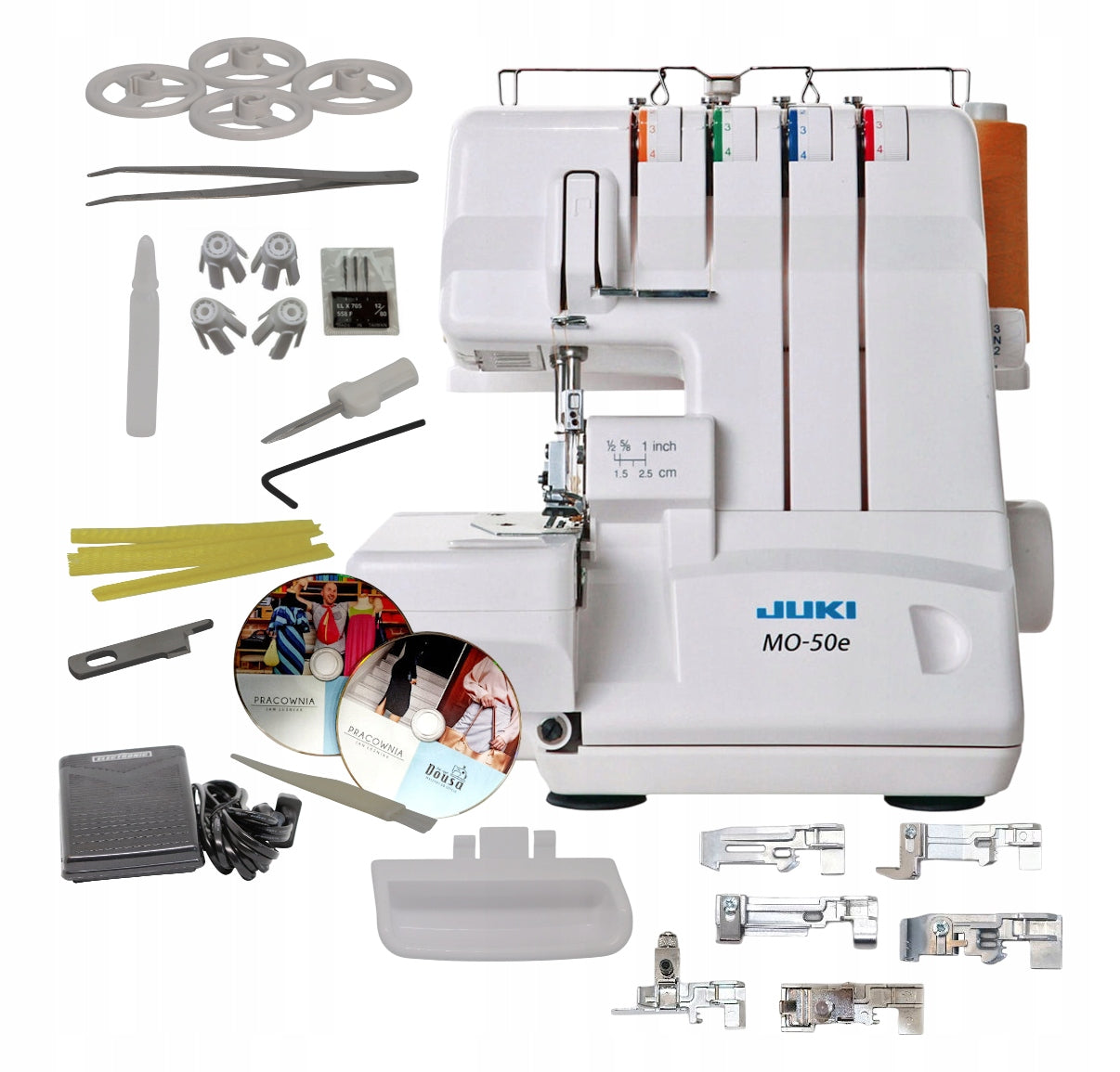 JUKI MO-50e 4-thread overlock house + MEGA FREEBIES + FEET and odds