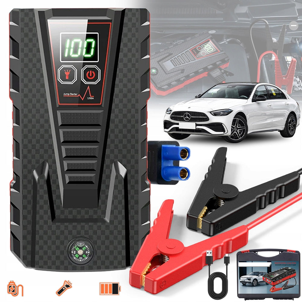 JUMP STARTER 99800MAH CAR STARTER POWER BANK 12V LED AMPLIFIER
