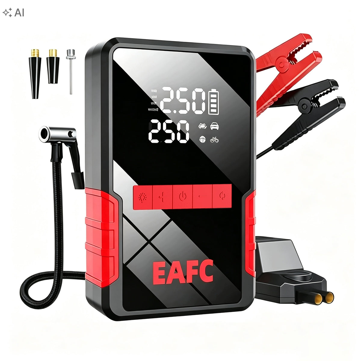 JUMP STARTER BOOSTER 2000A 12V KOMPRESOR 150PSI POWERBANK LATARKA