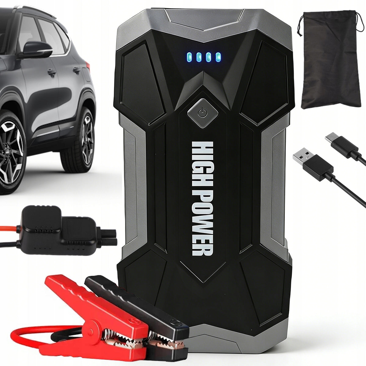 JUMP STARTER BOOSTER POWERBANK FOR MOTORCYCLE AND BOAT 4500A