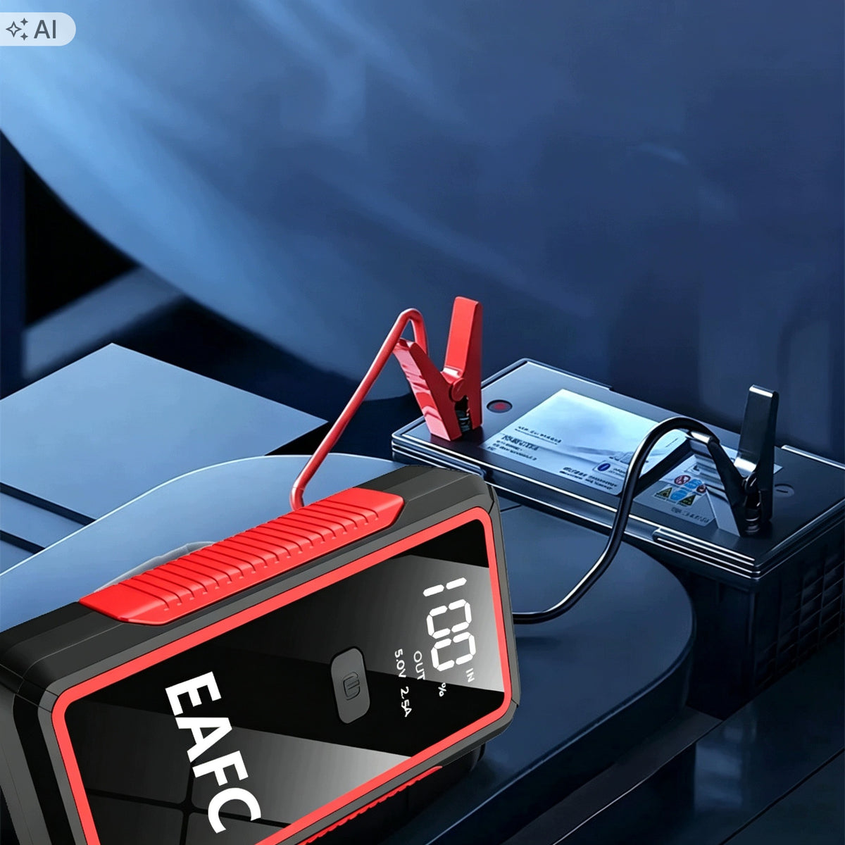 JUMP STARTER EAFC 2000A Z LATARKĄ LED POWERBANK Brand EAFC