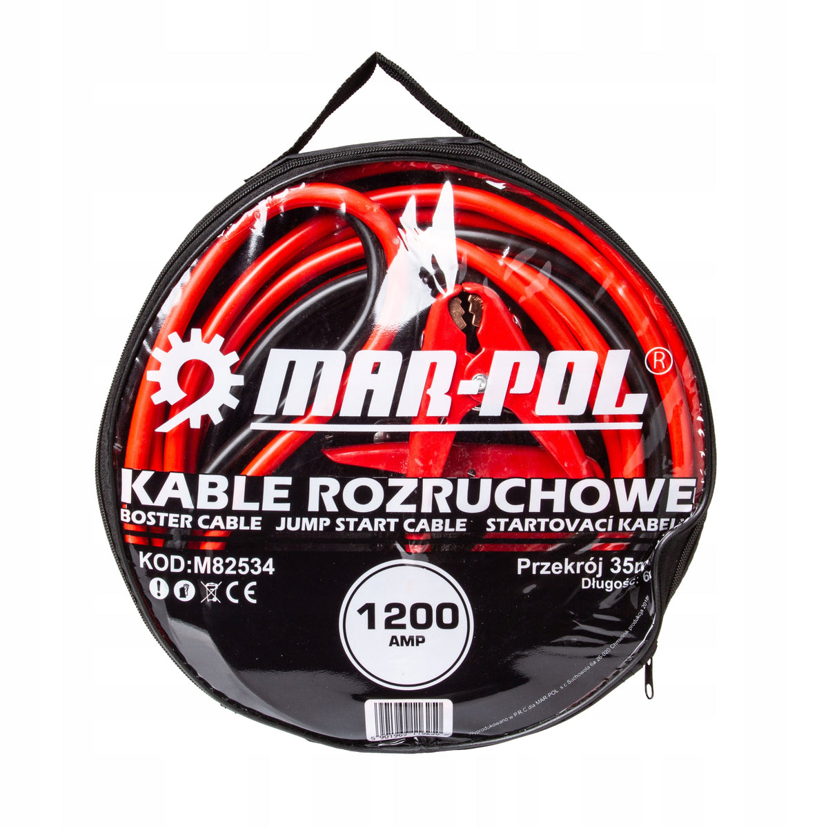 JUMPER CABLES 1200A 35MM2 6M STRONG JUMPER CABLES FOR CAR Length 6 m