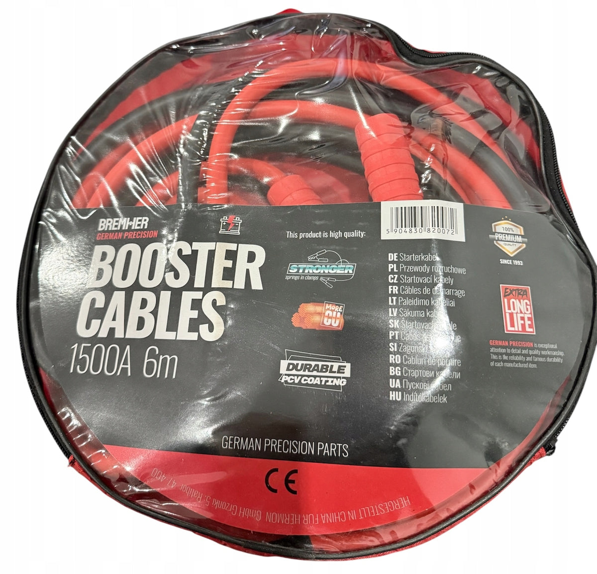 JUMPER CABLES 1500A 6m THICK 50mm2 FOR LONG LIFE TRUCK Manufacturer's catalog number 05-0026