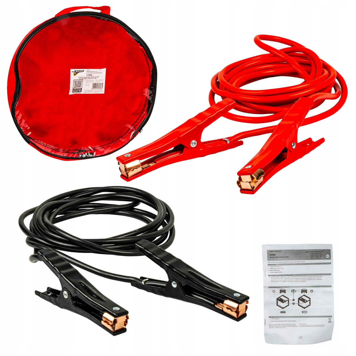 JUMPER CABLES 6M 900A CABLES 2PCS SET