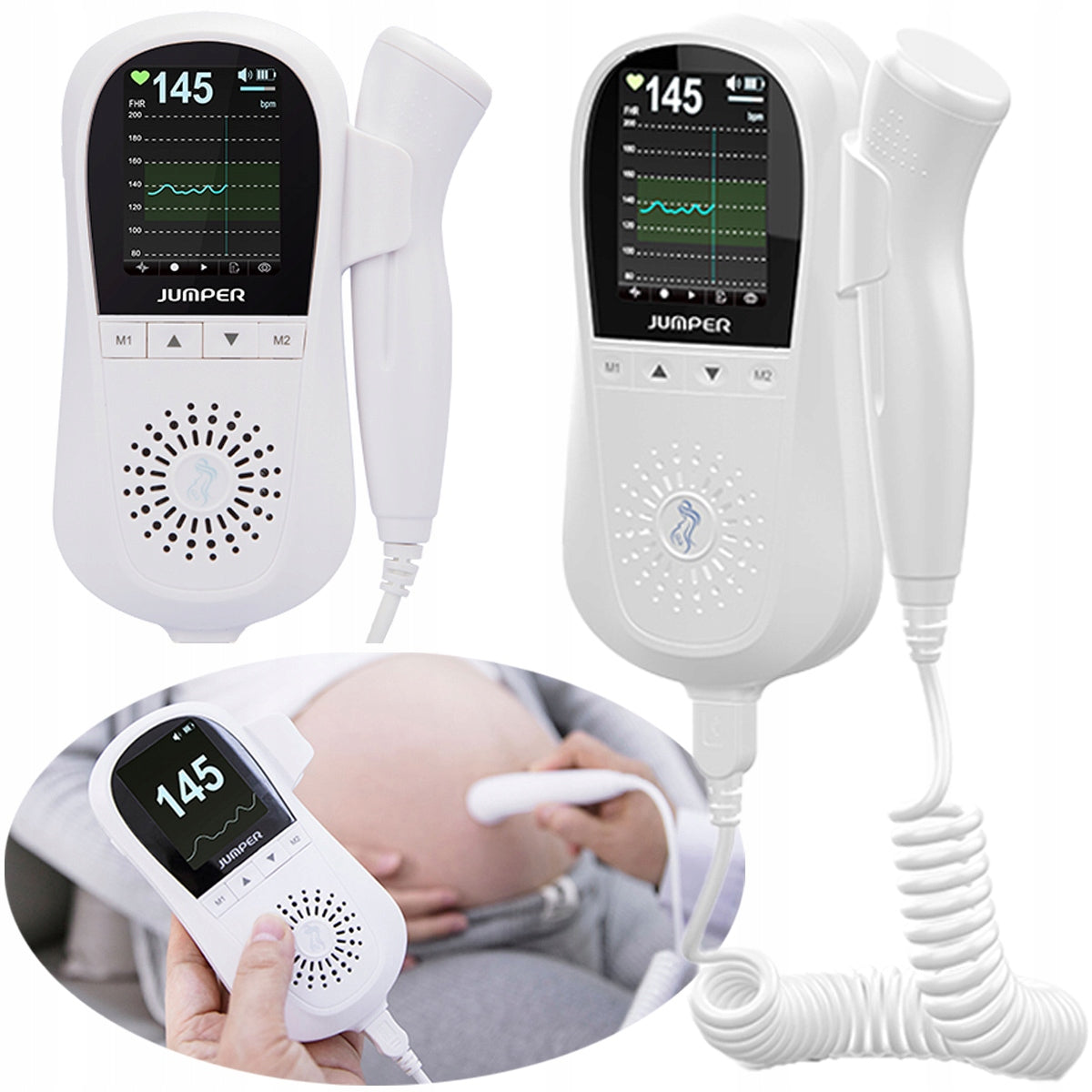 JUMPER JPD-100E+ Doppler Medical Heart Rate Detector Child Monitor