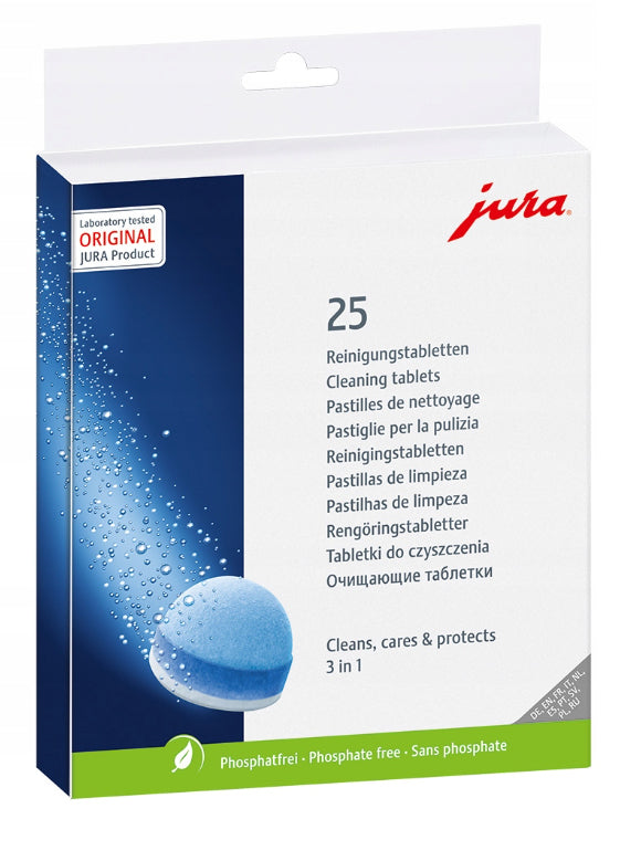JURA Cleaning Kit for Espresso Machine Descaling Tablets 36+25 Cleaning Manufacturer code KL721UARD