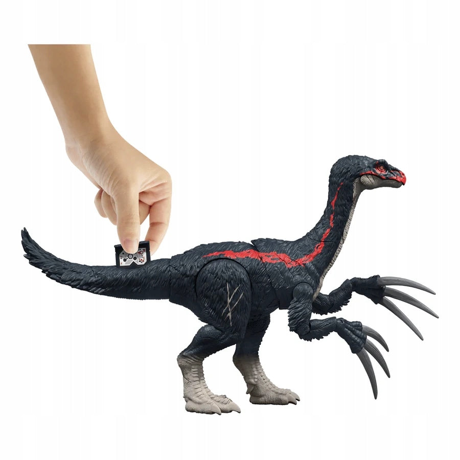 JURASSIC WORLD CHAOS THEORY ATTACKING TERIZINOSAURUS FIGURINE DINOSAUR SOUND Brand Mattel