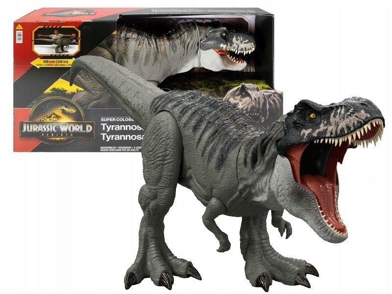 JURASSIC WORLD REBIRTH DINOSAUR COLOSSAL TYRANNOSAURUS T-rex up to 99cm long
