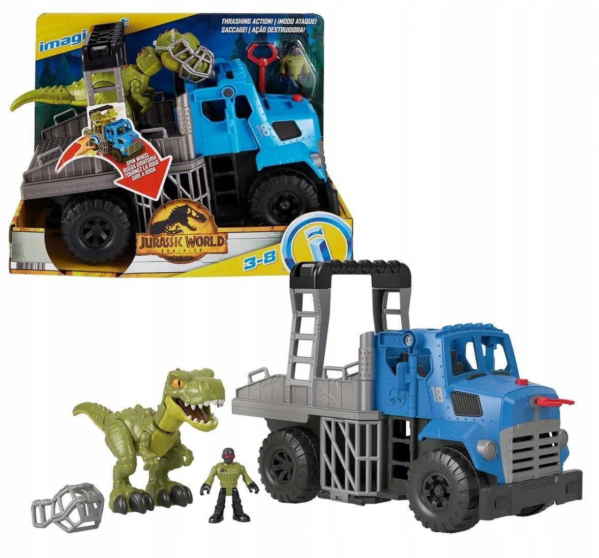 JURASSIC WORLD TRANSPORTER DINOSAUR T-REX AUTO Brand Imaginext