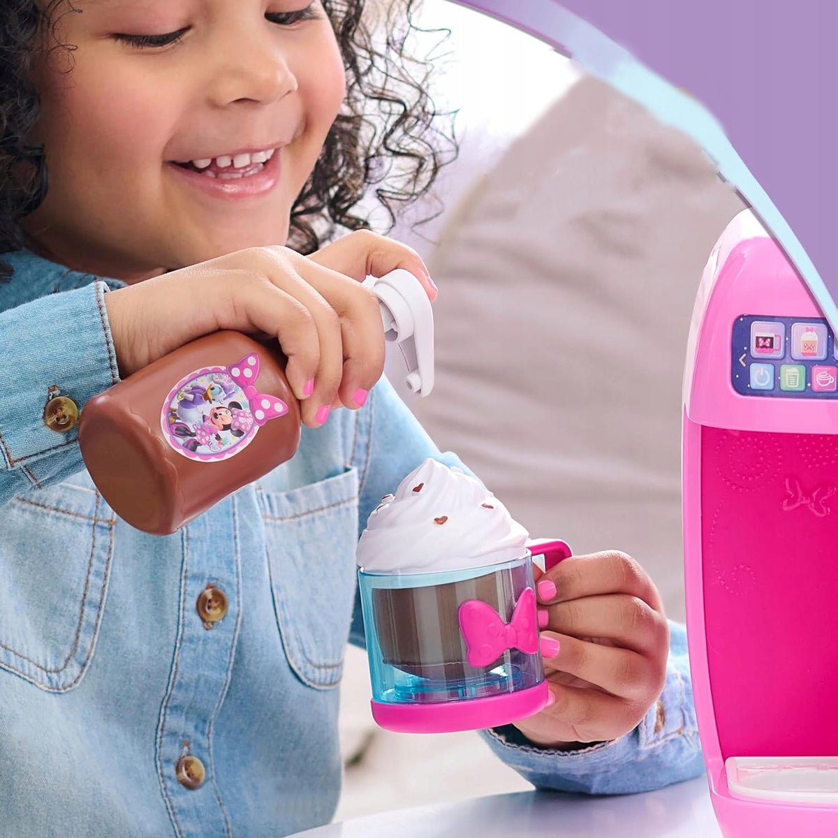 JUST PLAY DISNEY MOUSE MINNIE BARISTA SET TOY COFFEE MAKER Manufacturer code 88328
