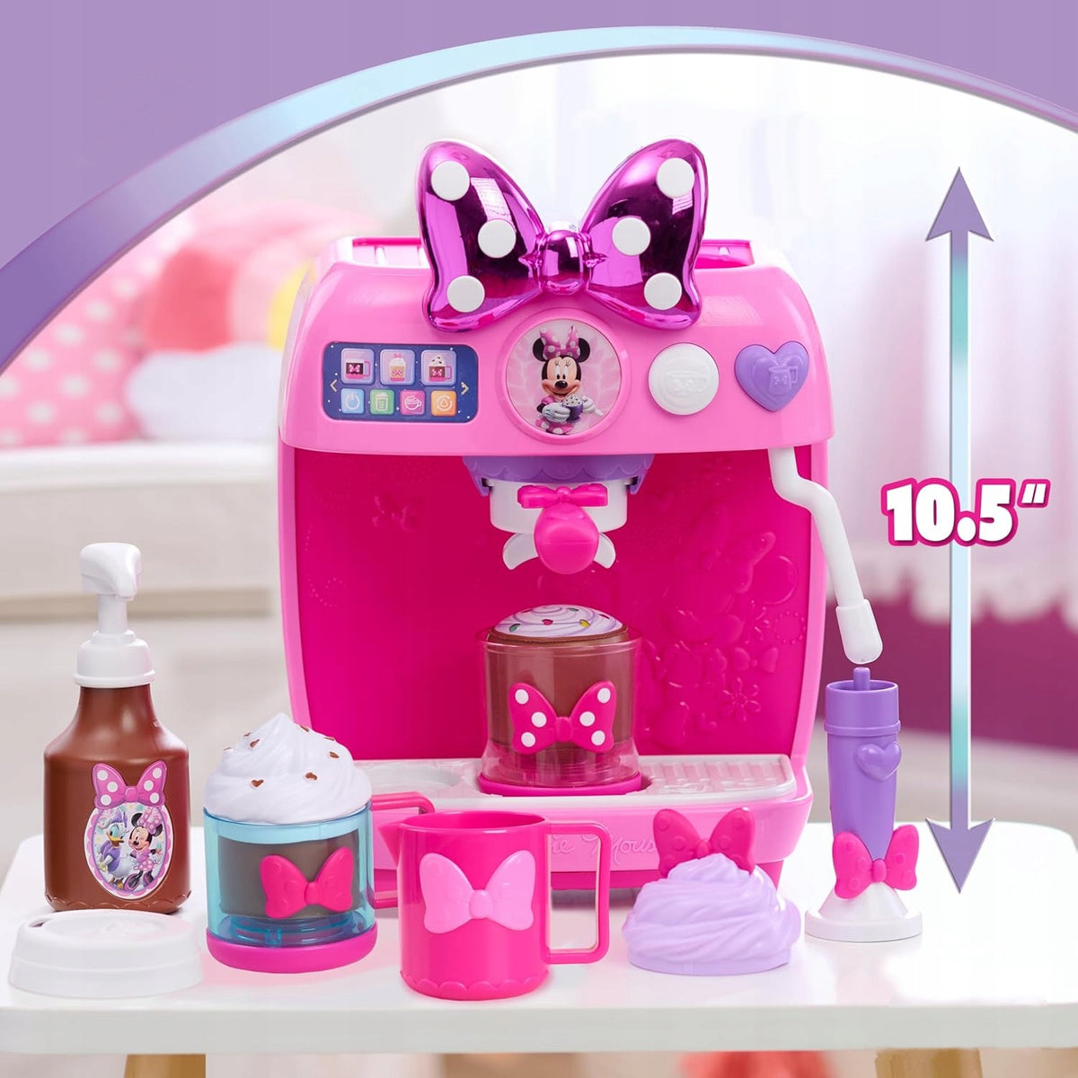 JUST PLAY DISNEY MOUSE MINNIE BARISTA SET TOY COFFEE MAKER Packaging status original