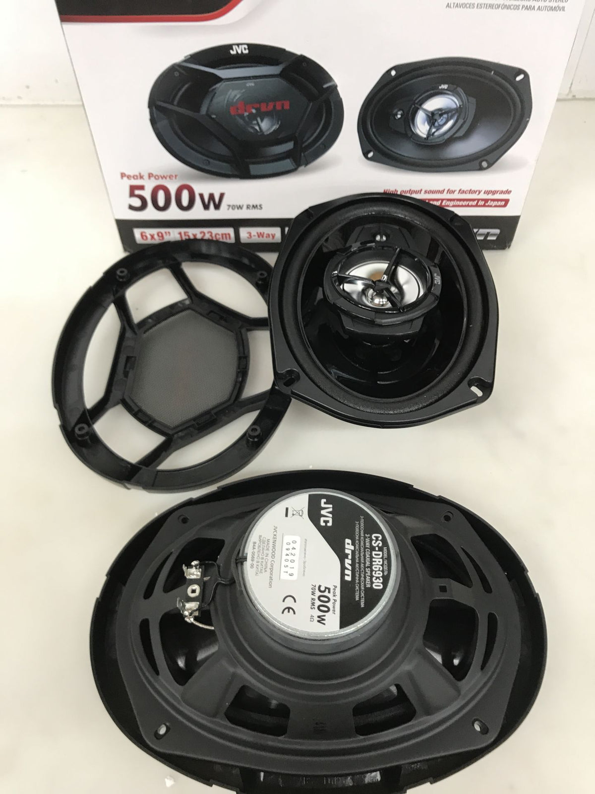 JVC CS-DR6930 3-pásmový reproduktor do auta 500 W Oválný Manufacturer no brand