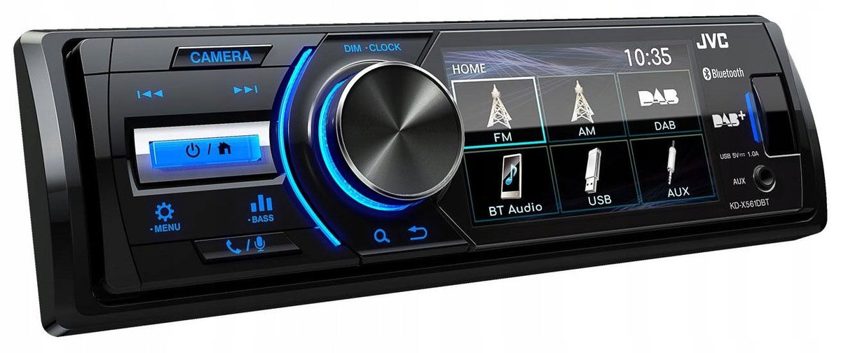 JVC KD-X561DBT Car Radio 1DIN Bluetooth MP3 USB DAB+ LCD 3'' Packaging status original