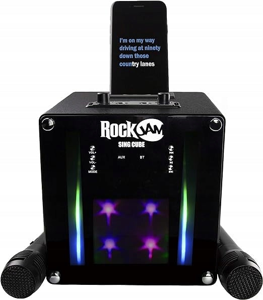 JamRock Karaoke Kit + 2 Microphones 5W Black