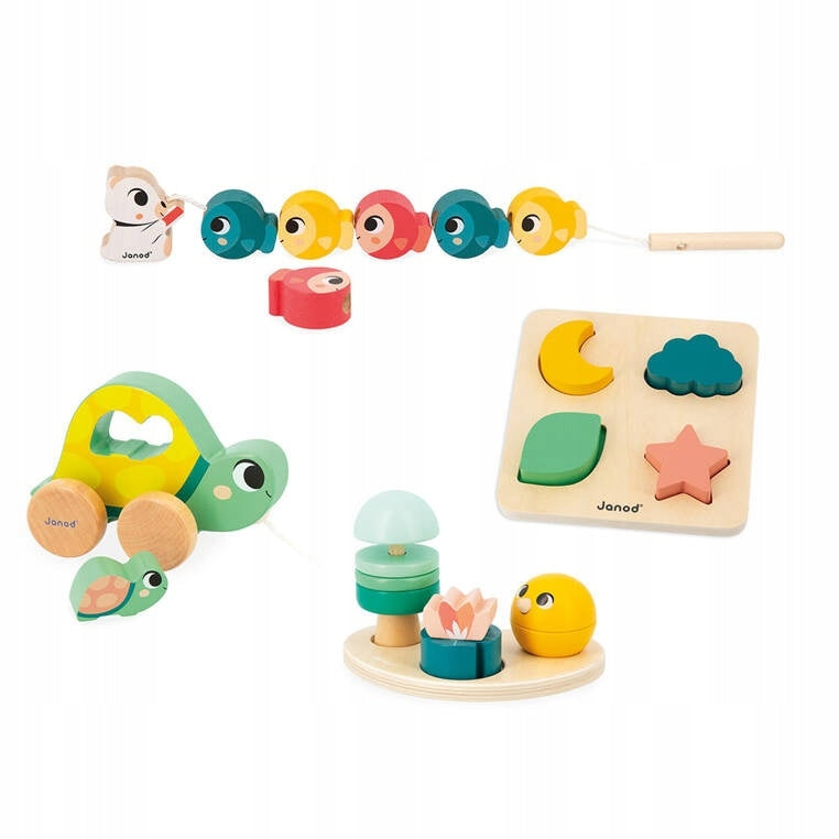 Janod Educational Toy Set Box 18 Months Material wood metal