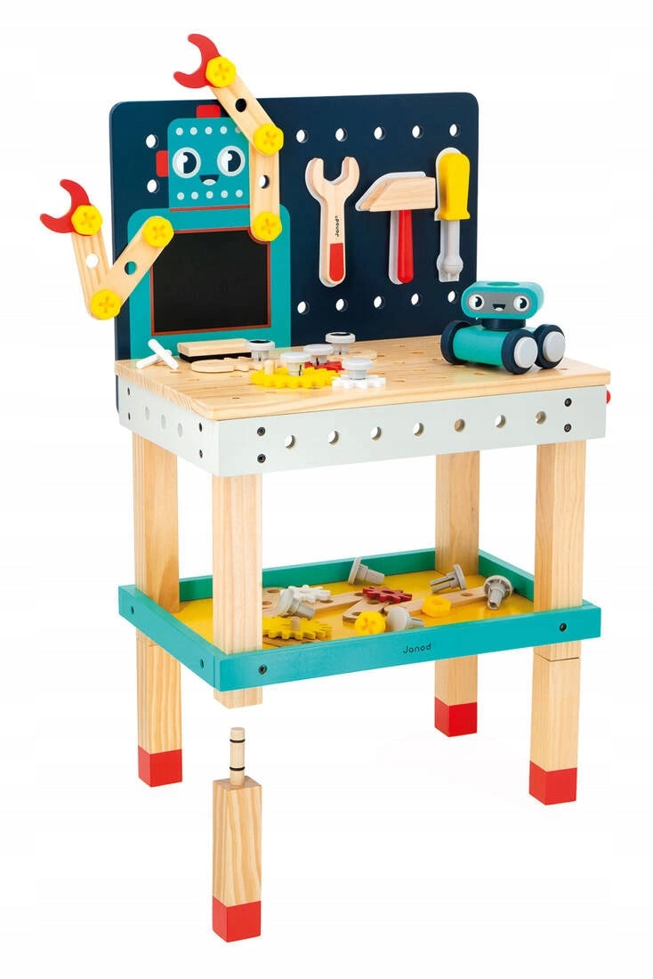 Janod Large table workshop wooden magnetic Robot Brico ‘Kids