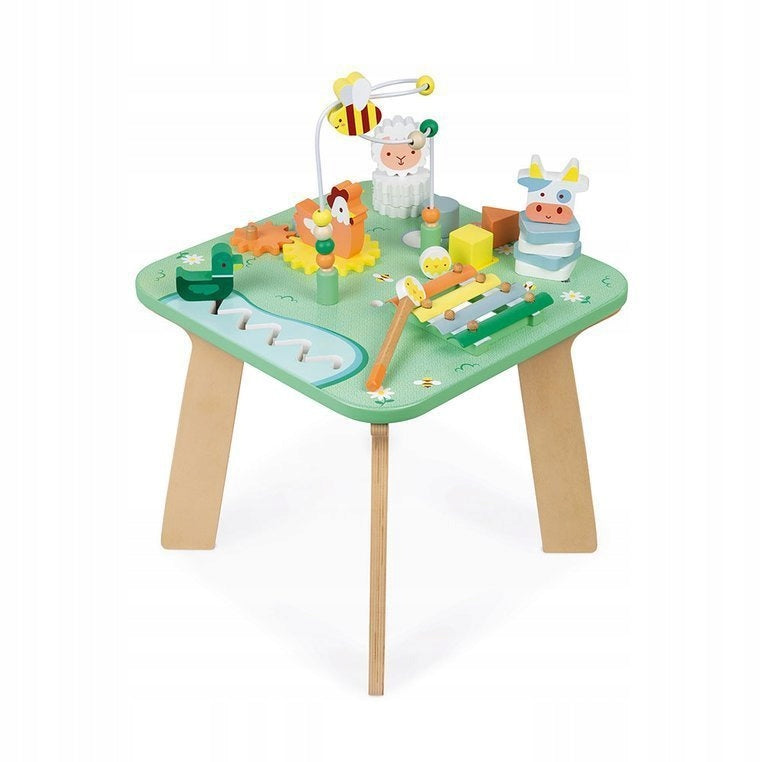 Janod Multifunctional wooden educational table Meadow 12 m+ Janod