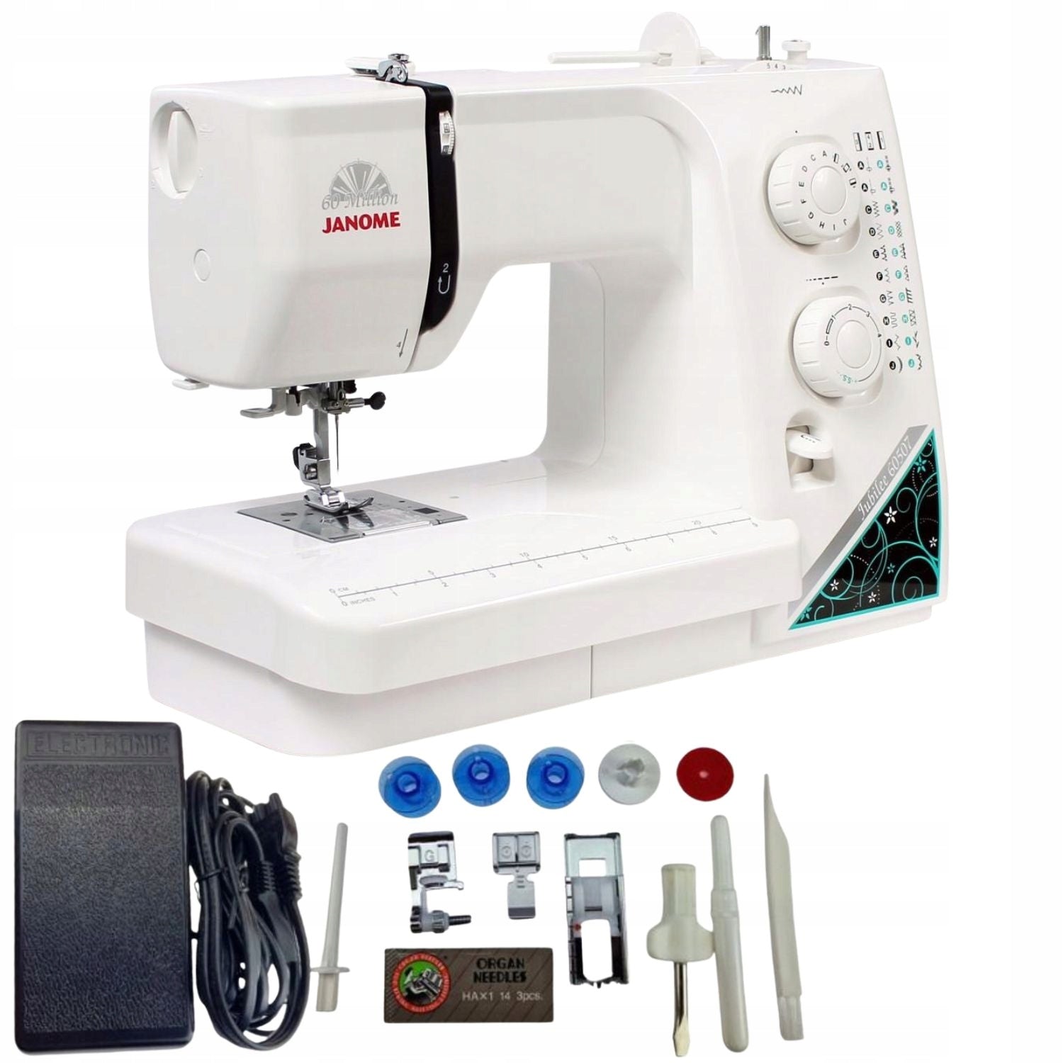 Janome JUBILEE 60507 home strong sewing machine 19 stitches