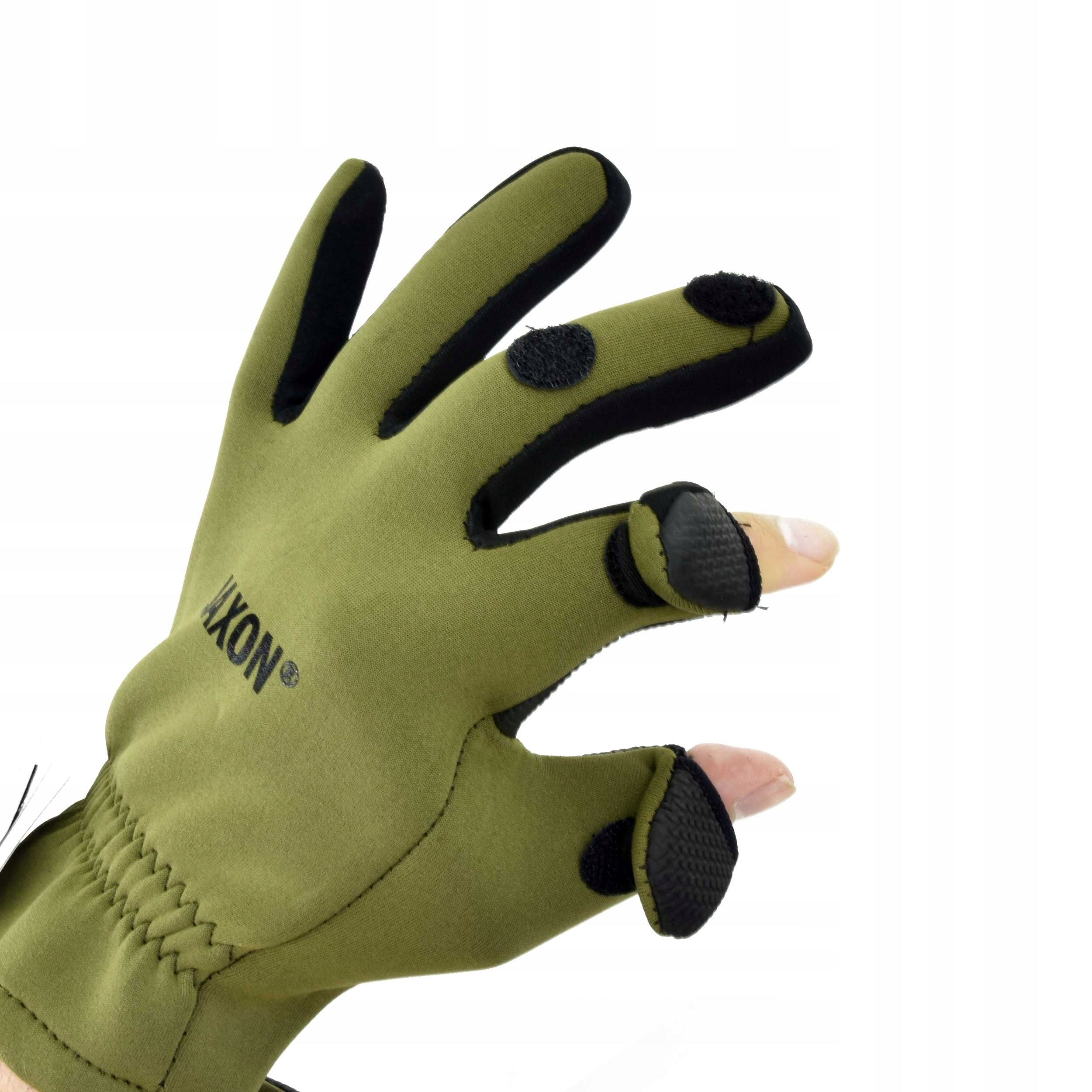 Jaxon XXL fishing gloves Color green