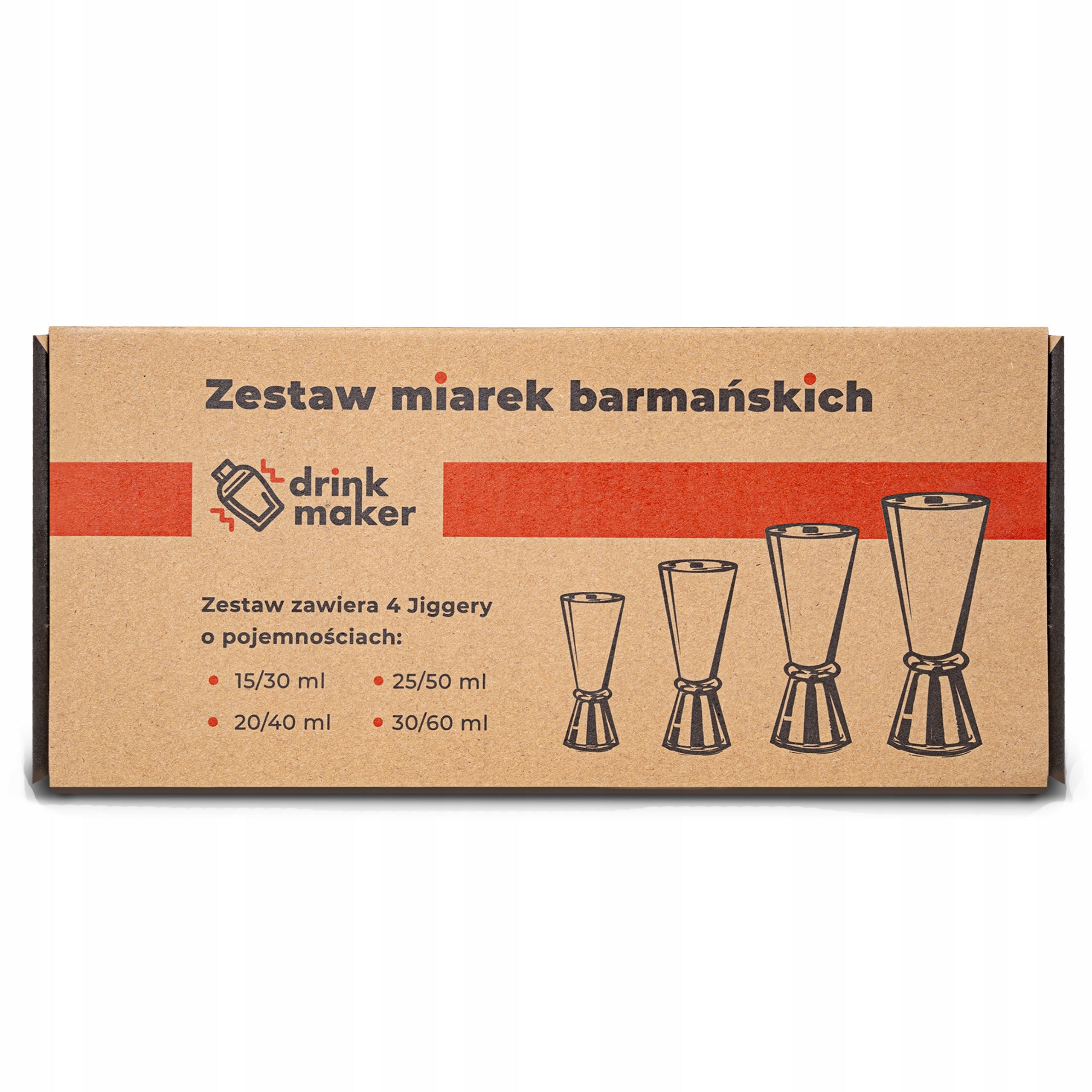 Jigger bar measuring cup for drinks Jigger set of 4 double-sided Manufacturer code DM-JIGGER-007