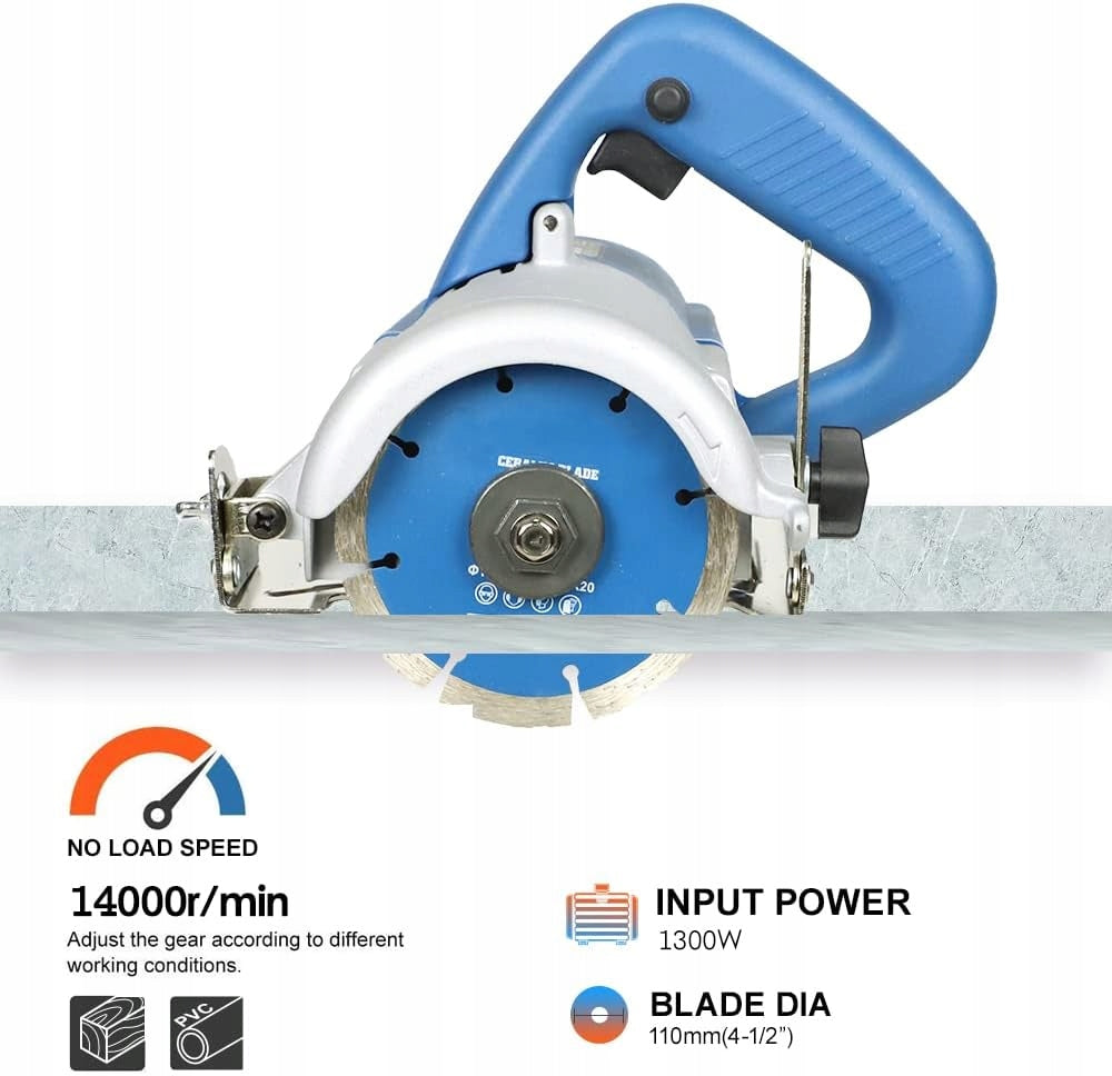 Jigsaw, dry stone saw 1200 W, including. Ø 110 mm Brand no brand