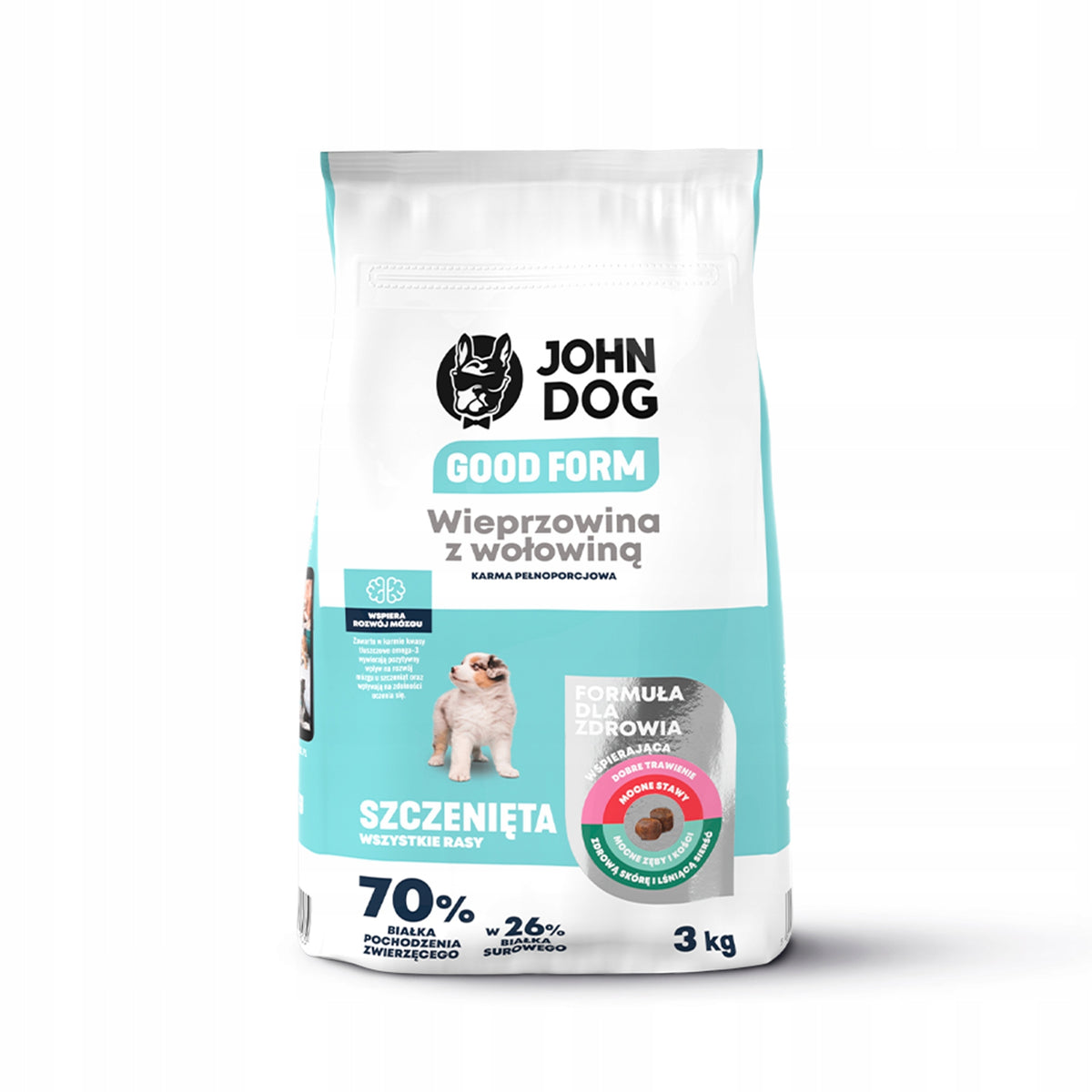 John Dog Good Form puppy pork beef 3 kg Manufacturer code KJDGFPWIZWO3