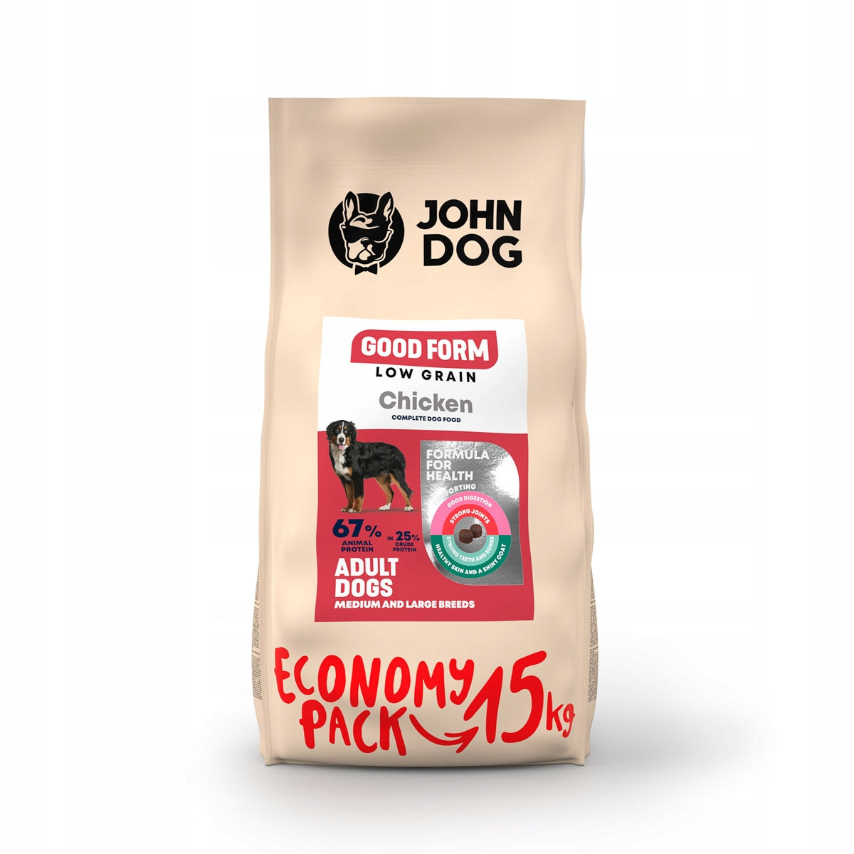John Dog goodform large breed chicken 15kg Manufacturer code KSJDGFLGSDRK15